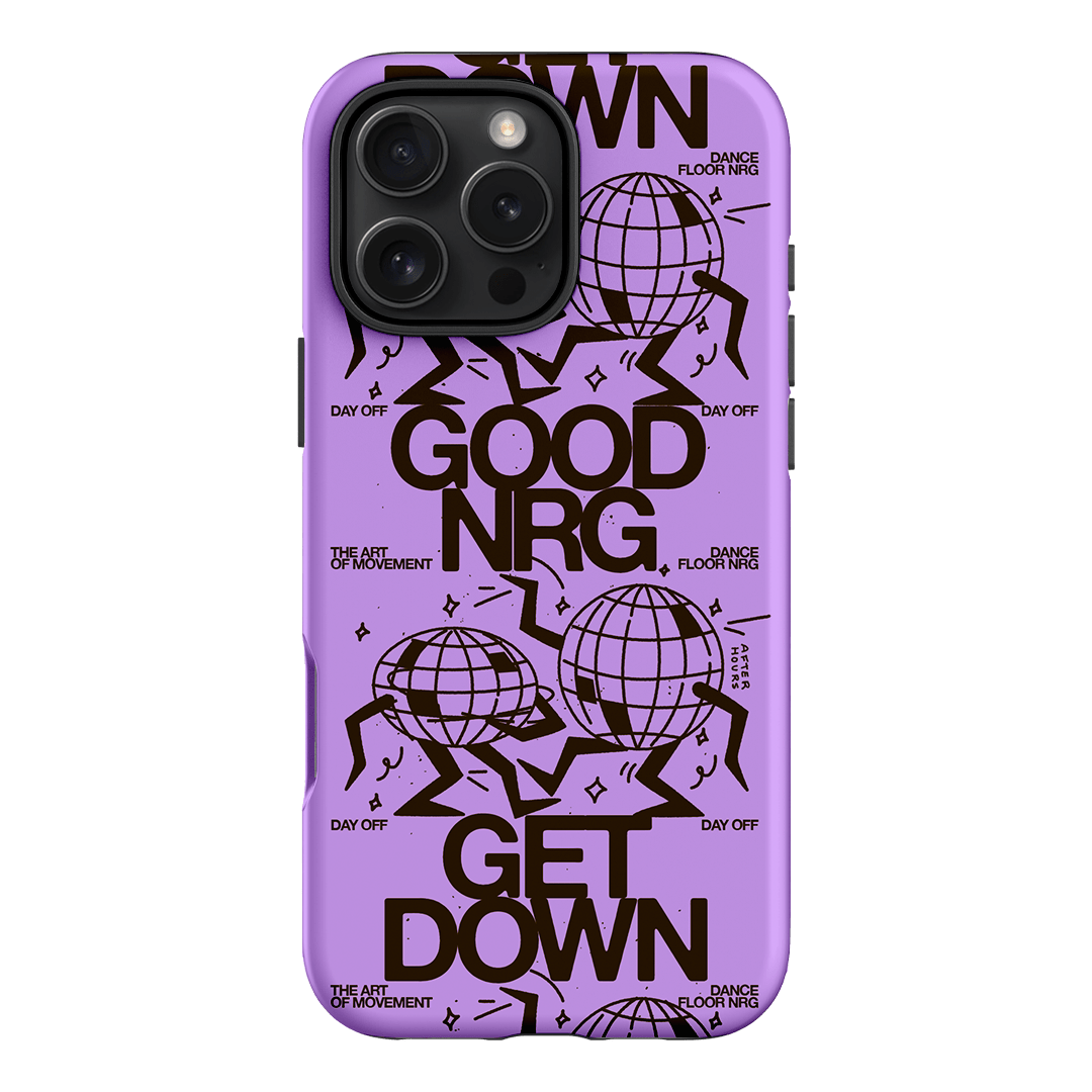 Good Energy in Purple Printed Phone Cases iPhone 16 Pro Max / Armoured by After Hours - The Dairy