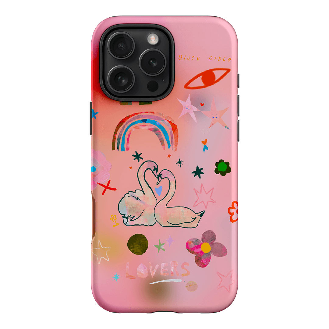 Pink Swan Printed Phone Cases iPhone 16 Pro Max / Armoured by Kate Eliza - The Dairy