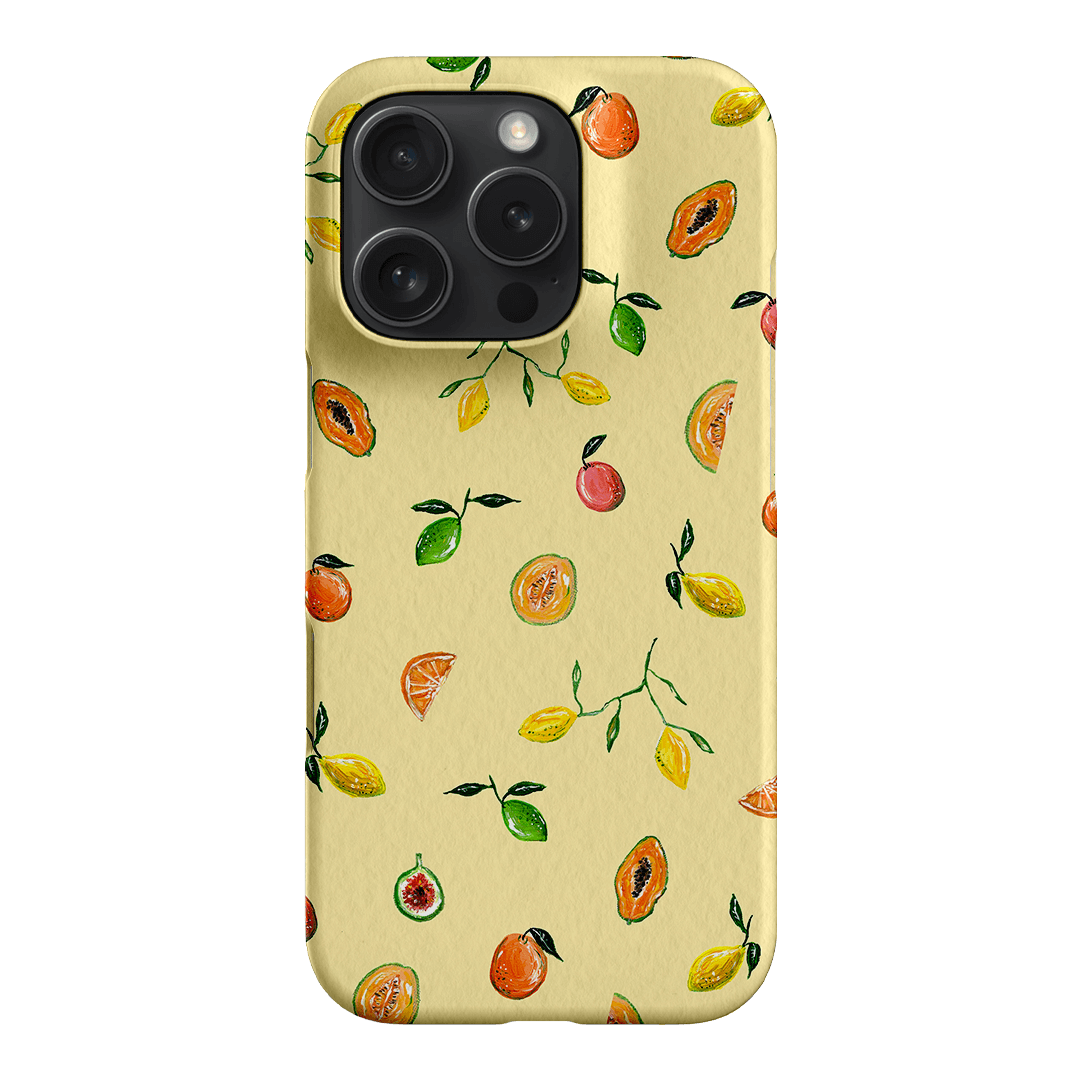 Golden Fruit Printed Phone Cases iPhone 16 Pro / Snap by BG. Studio - The Dairy