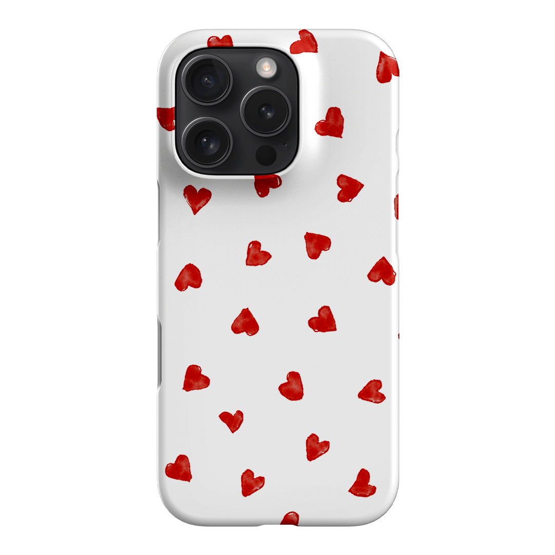 Love Hearts Printed Phone Cases iPhone 16 Pro / Snap by Oak Meadow - The Dairy