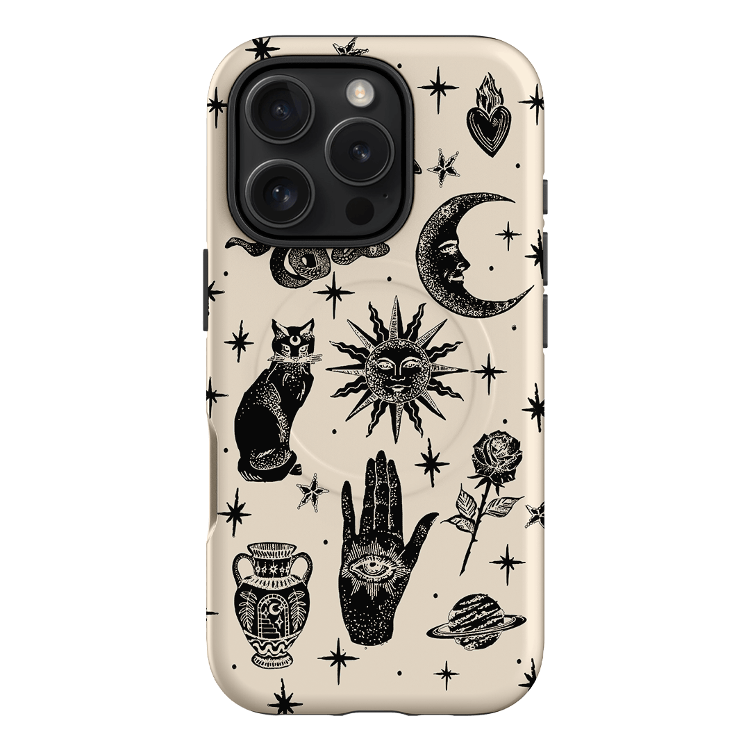 Astro Flash Beige Printed Phone Cases iPhone 16 Pro / Armoured MagSafe by Veronica Tucker - The Dairy