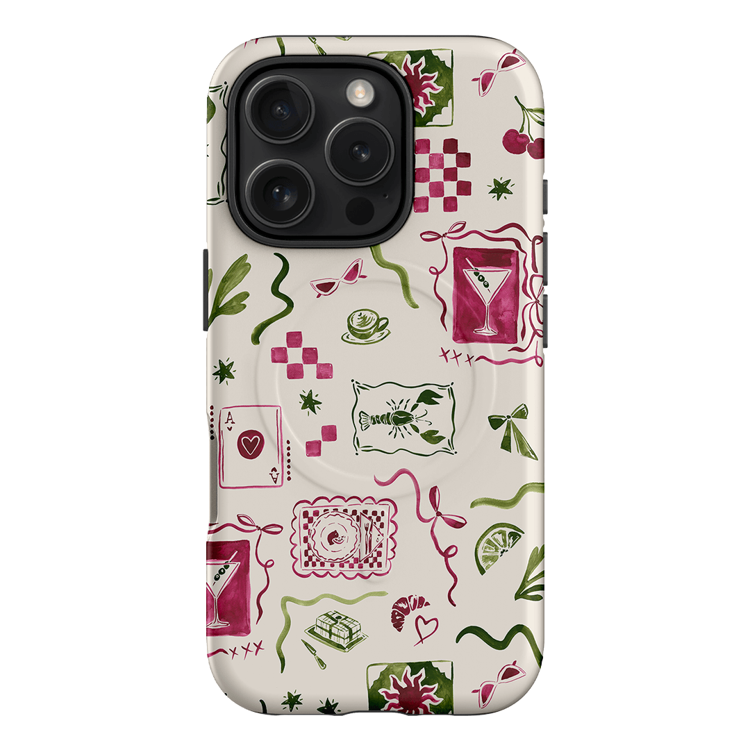 Martini Gal Printed Phone Cases iPhone 16 Pro / Armoured MagSafe by Charlie Taylor - The Dairy