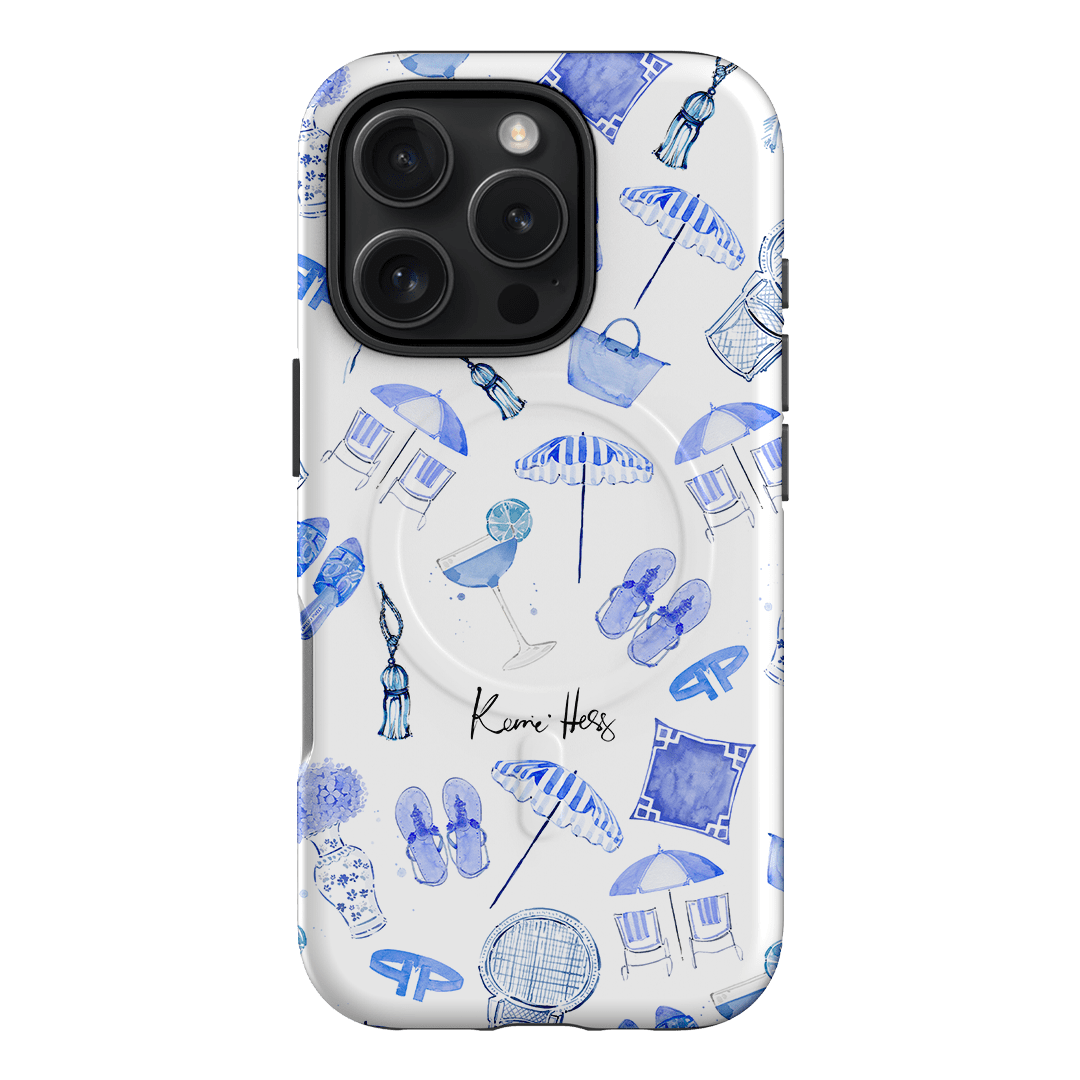 Santorini Printed Phone Cases iPhone 16 Pro / Armoured MagSafe by Kerrie Hess - The Dairy