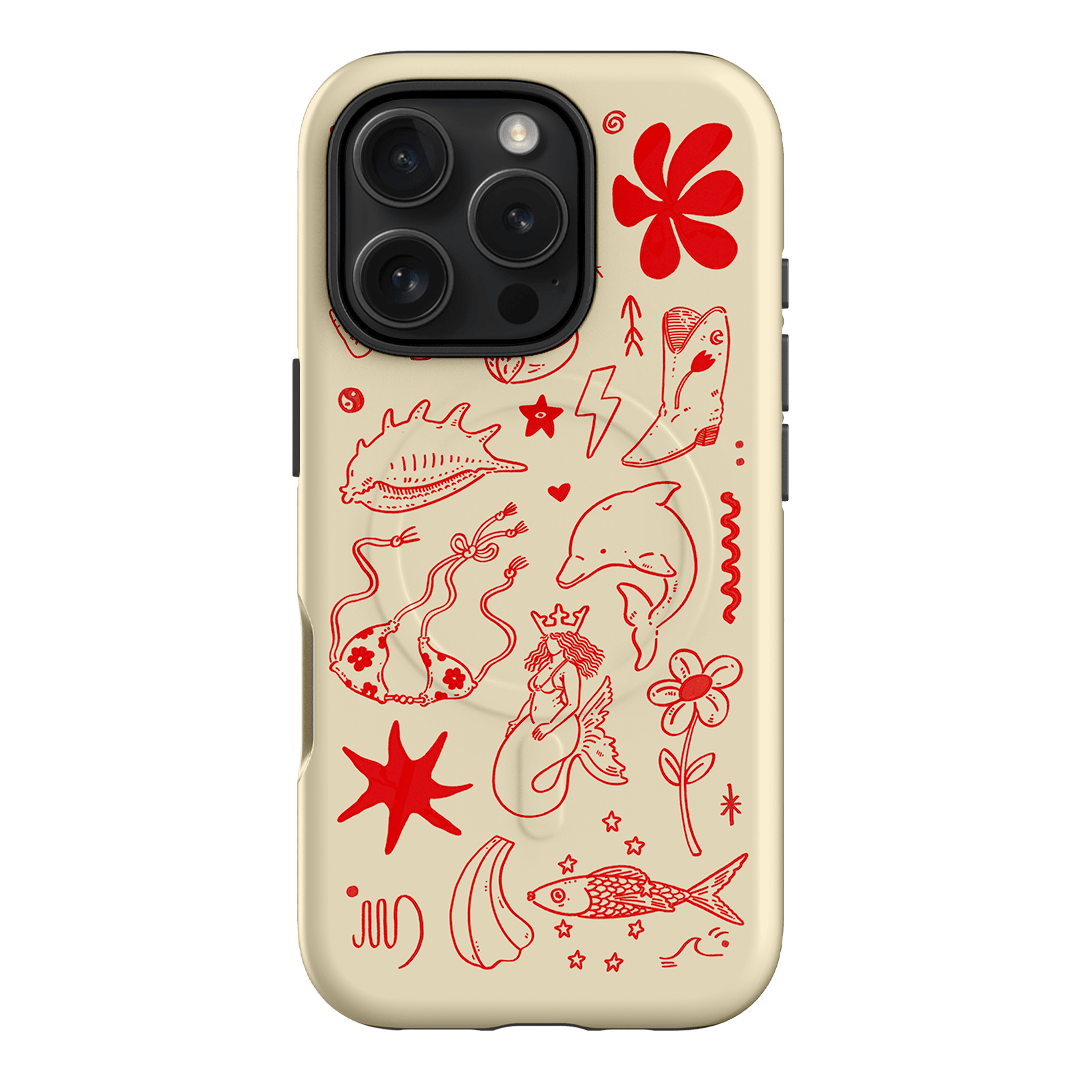 Spiced Cowboy Cream Printed Phone Cases iPhone 16 Pro / Armoured MagSafe by Easty Beasty - The Dairy