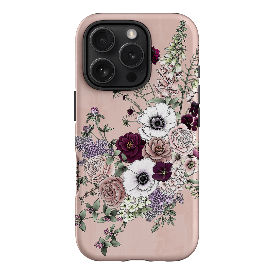 Blush Wildflowers Printed Phone Cases iPhone 16 Pro / Armoured by Typoflora - The Dairy