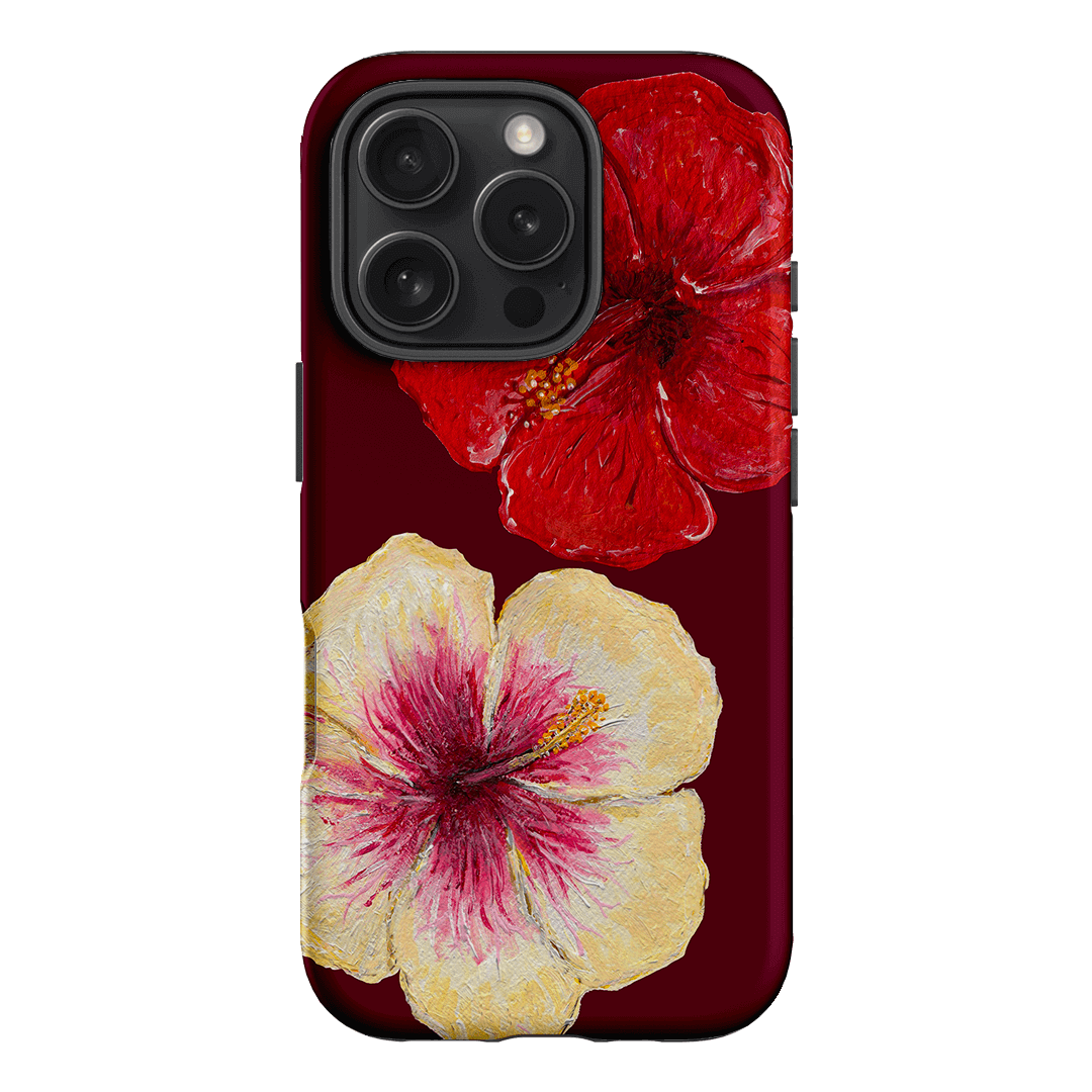 Hibiscus Flower Printed Phone Cases iPhone 16 Pro / Armoured by BG. Studio - The Dairy