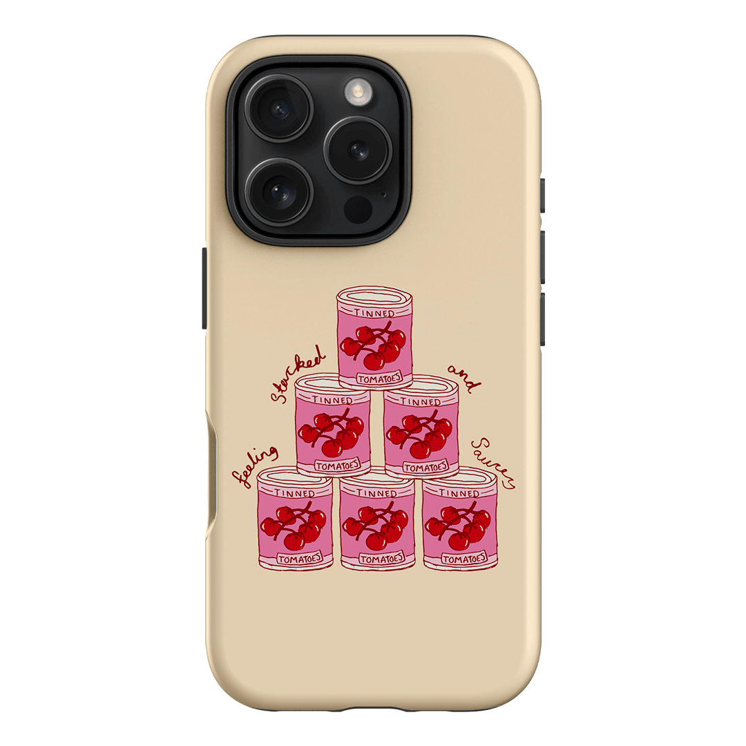 Saucy Supper Printed Phone Cases iPhone 16 Pro / Armoured by The Dairy - The Dairy