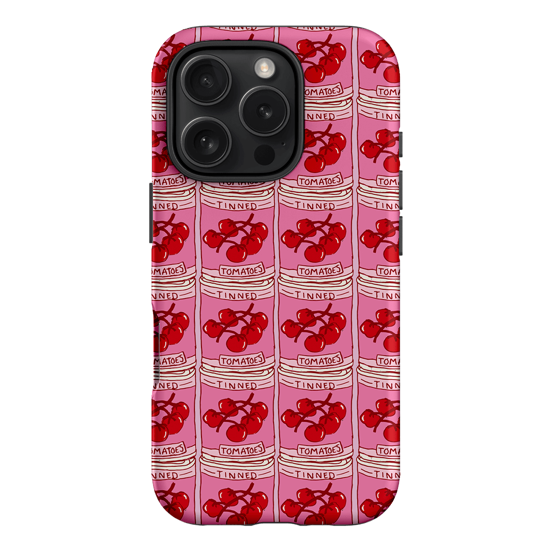 Tinned Tomatoes Printed Phone Cases iPhone 16 Pro / Armoured by The Dairy - The Dairy