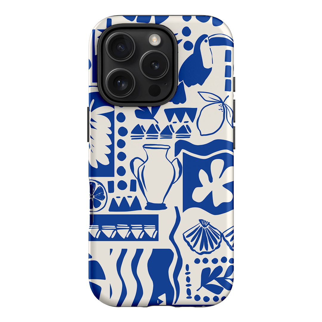 Toucan Blue Printed Phone Cases iPhone 16 Pro / Armoured by Charlie Taylor - The Dairy