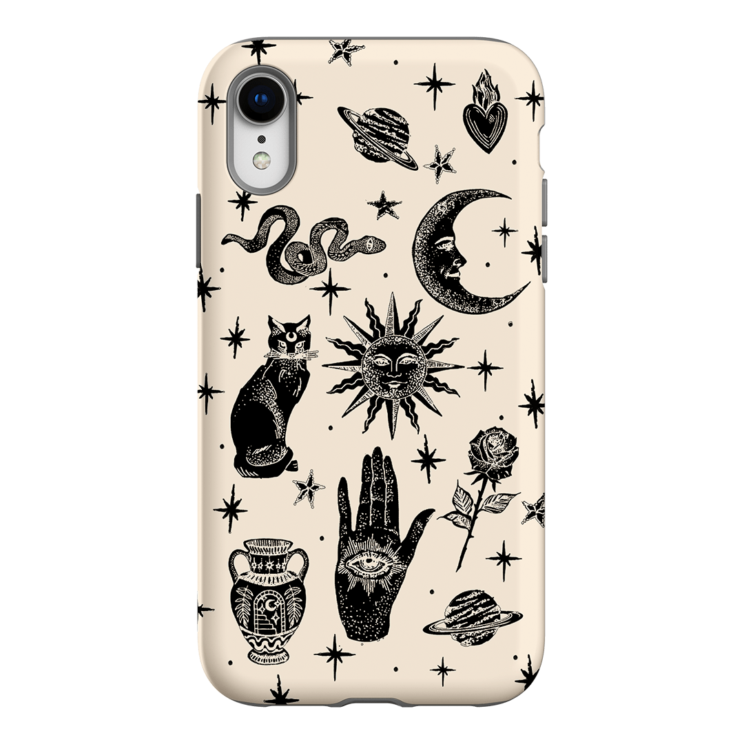 Astro Flash Beige Printed Phone Cases by Veronica Tucker - The Dairy