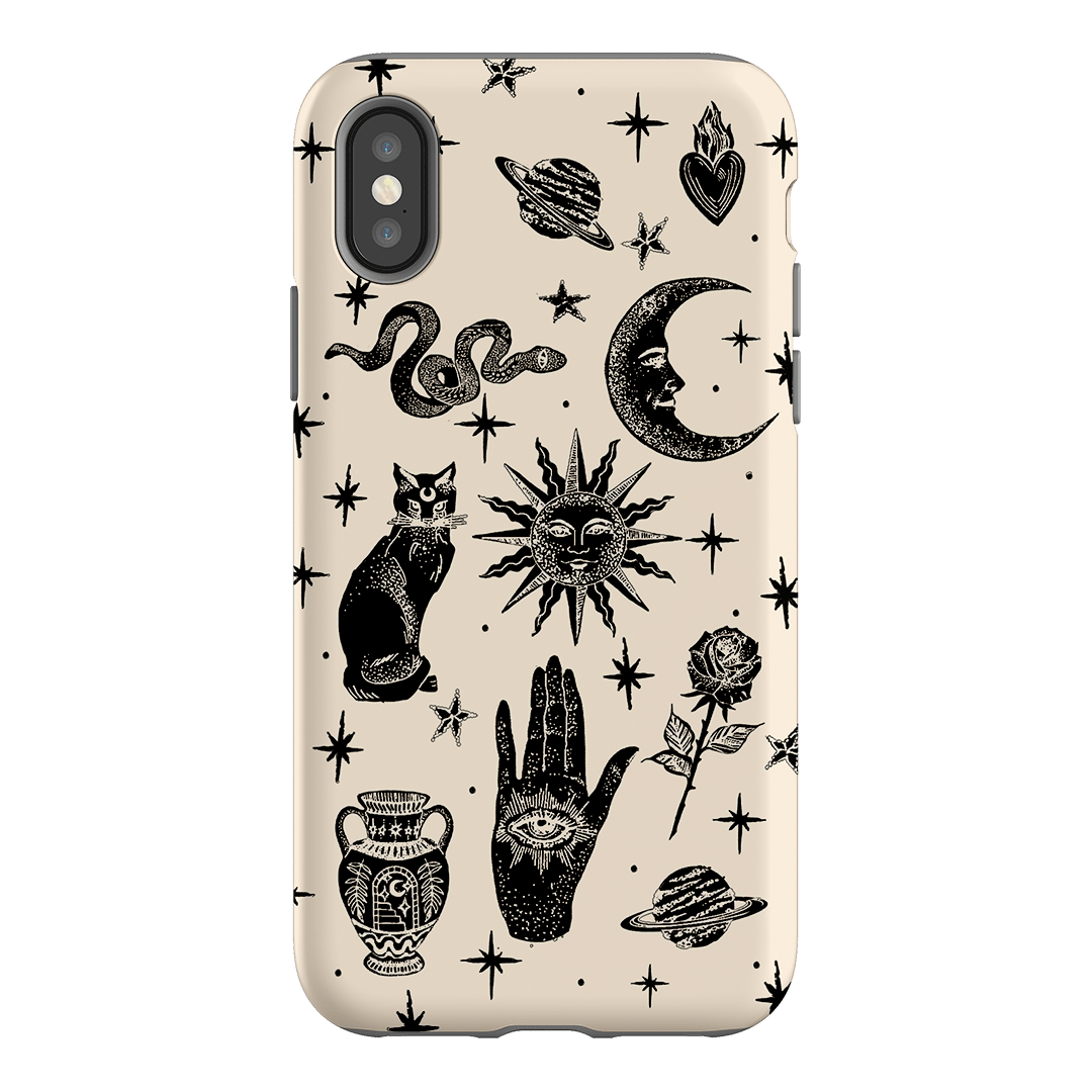 Astro Flash Beige Printed Phone Cases by Veronica Tucker - The Dairy