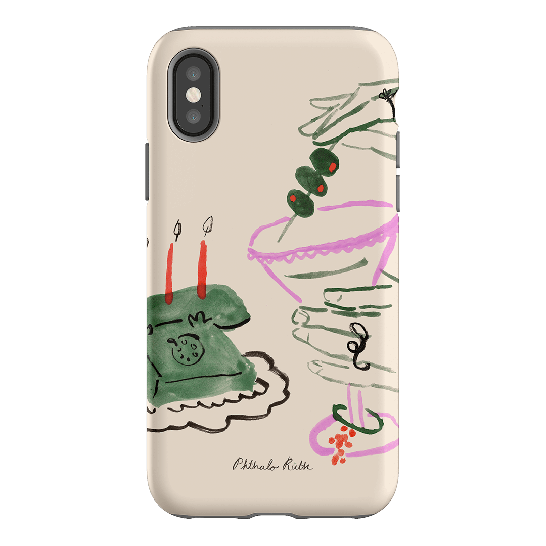 Martini Party Printed Phone Cases iPhone XS / Armoured by Phthalo Ruth - The Dairy