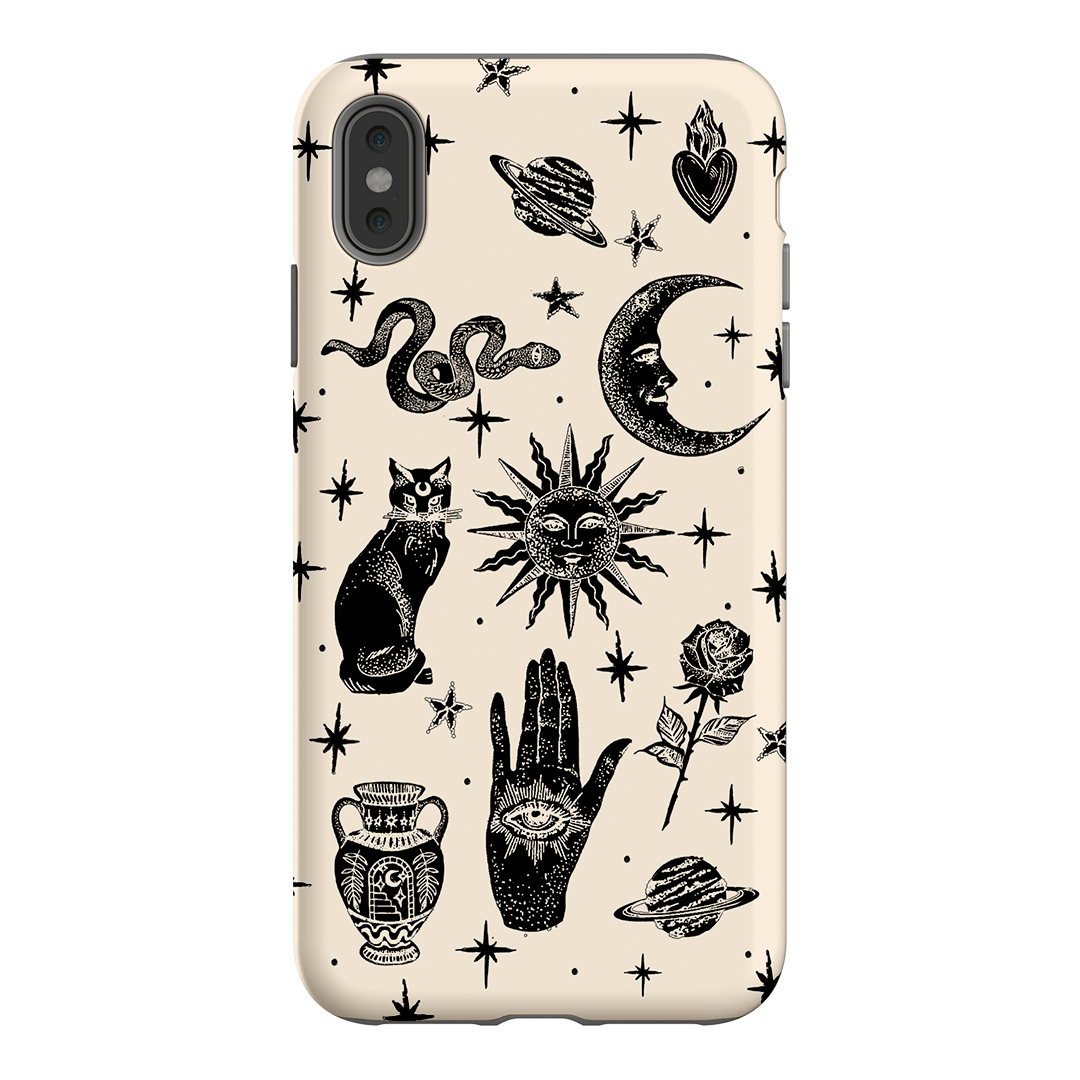 Astro Flash Beige Printed Phone Cases by Veronica Tucker - The Dairy