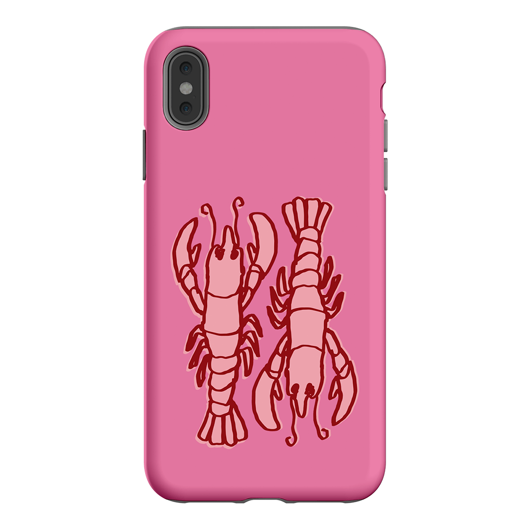 Lobster Love Pink Printed Phone Cases iPhone XS Max / Armoured by The Dairy - The Dairy