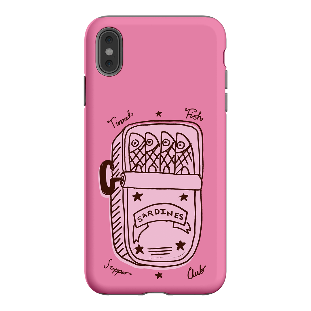 Sardine Social Pink Printed Phone Cases iPhone XS Max / Armoured by The Dairy - The Dairy