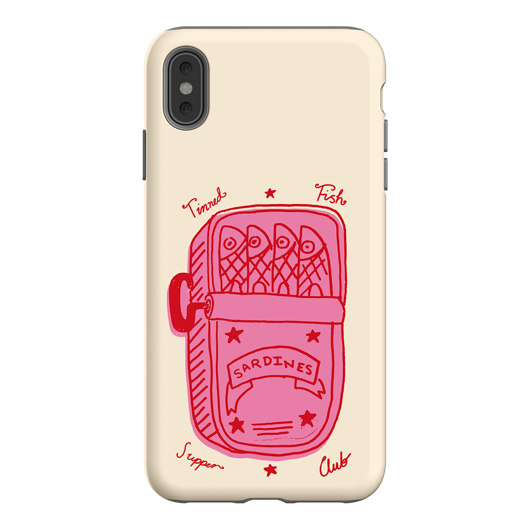 Sardine Social Red Printed Phone Cases iPhone XS Max / Armoured by The Dairy - The Dairy