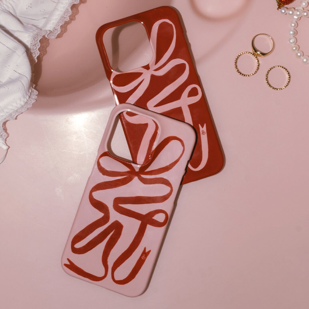 Valentine Ribbon Printed Phone Cases by Jasmine Dowling - The Dairy