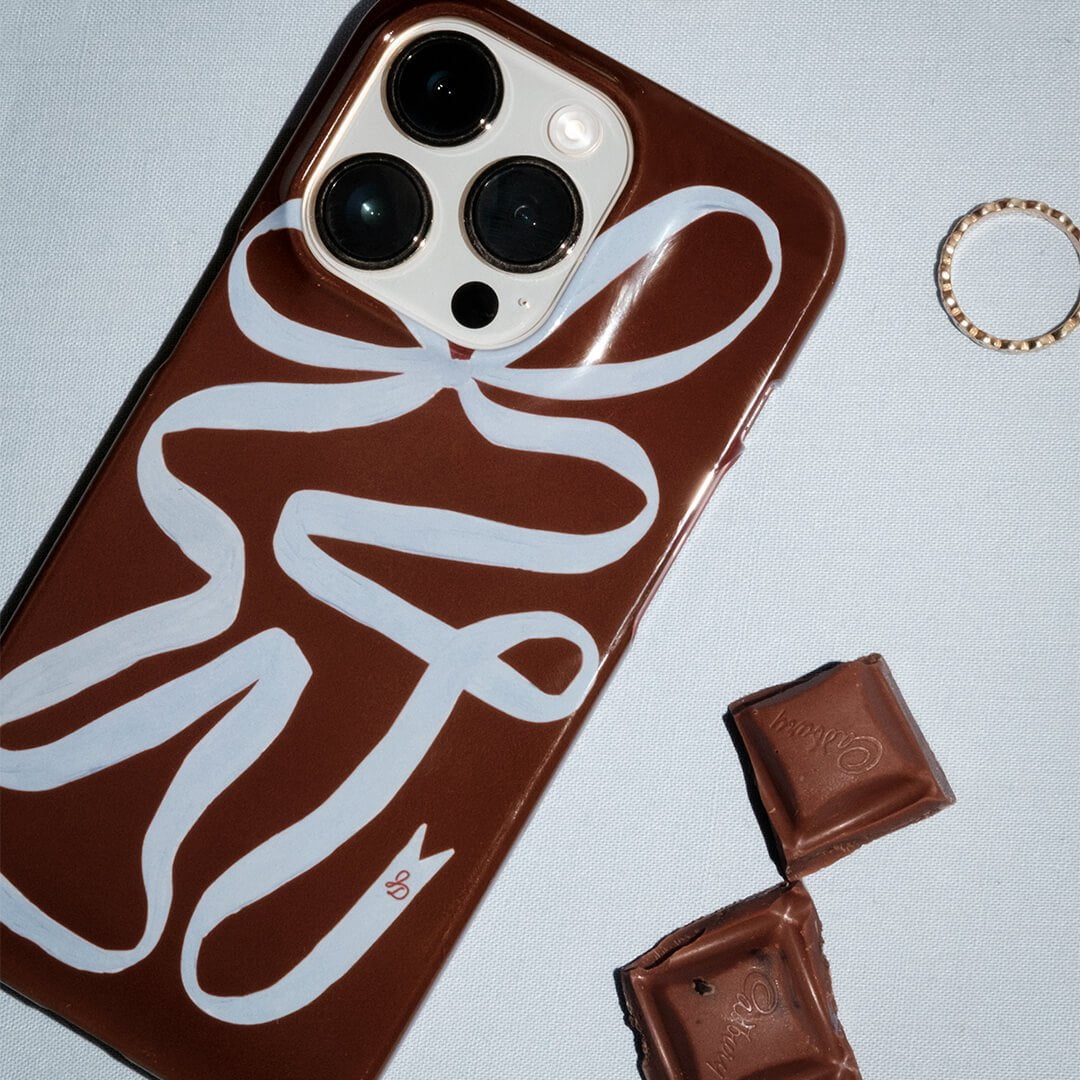 Mocha Ribbon Printed Phone Cases by Jasmine Dowling - The Dairy