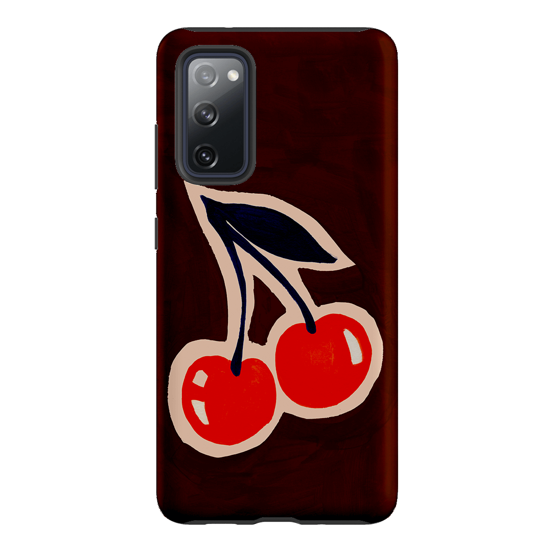 Cherries Printed Phone Cases Samsung Galaxy S20 FE / Armoured by Studio Bon - The Dairy