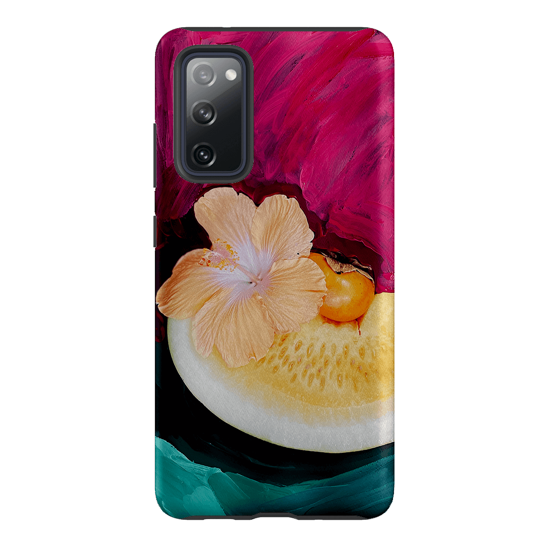 Hibiscus Melon Printed Phone Cases Samsung Galaxy S20 FE / Armoured by Nicole Nelius - The Dairy