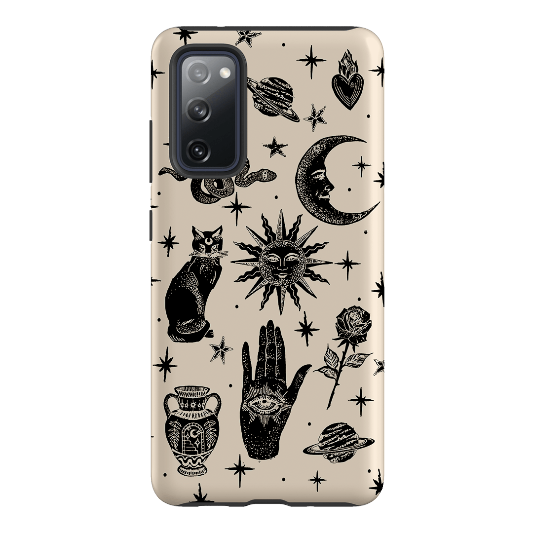 Astro Flash Beige Printed Phone Cases by Veronica Tucker - The Dairy