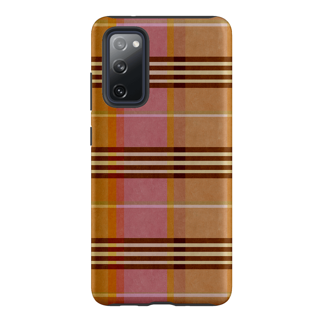 Peachy Plaid Printed Phone Cases Samsung Galaxy S20 FE / Armoured by Fenton & Fenton - The Dairy