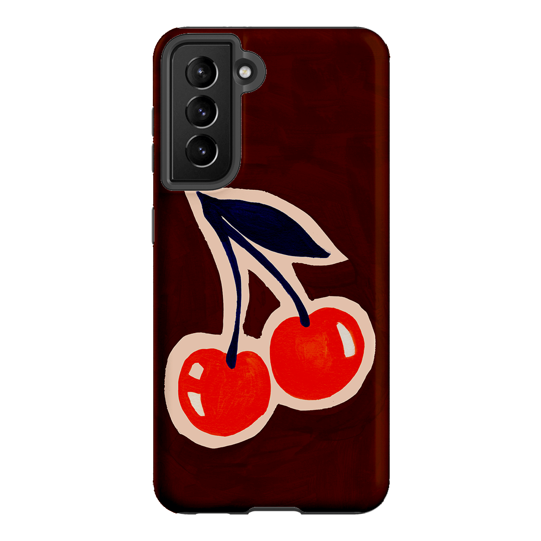 Cherries Printed Phone Cases Samsung Galaxy S21 / Armoured by Studio Bon - The Dairy