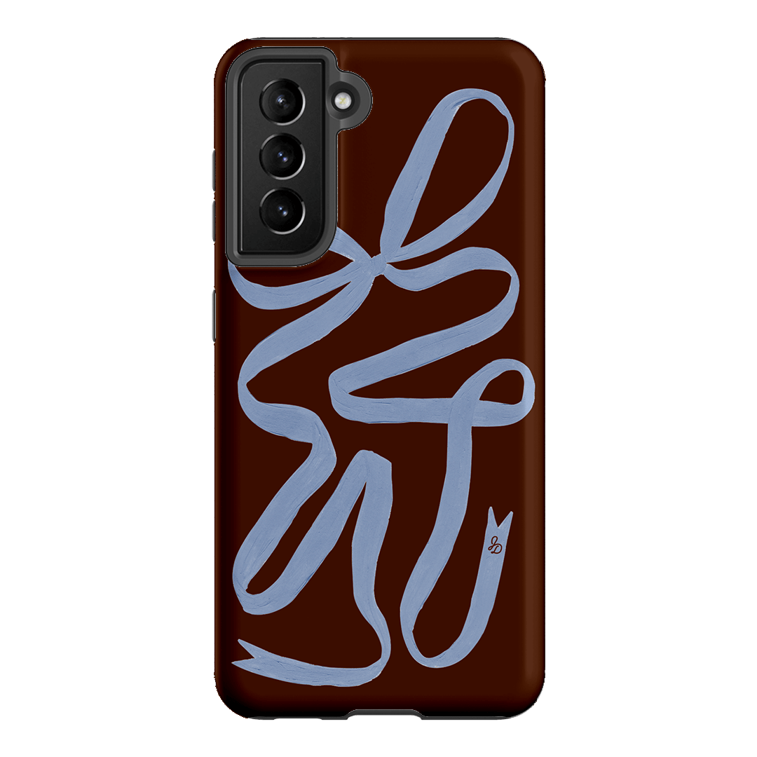 Mocha Ribbon Printed Phone Cases Samsung Galaxy S21 / Armoured by Jasmine Dowling - The Dairy