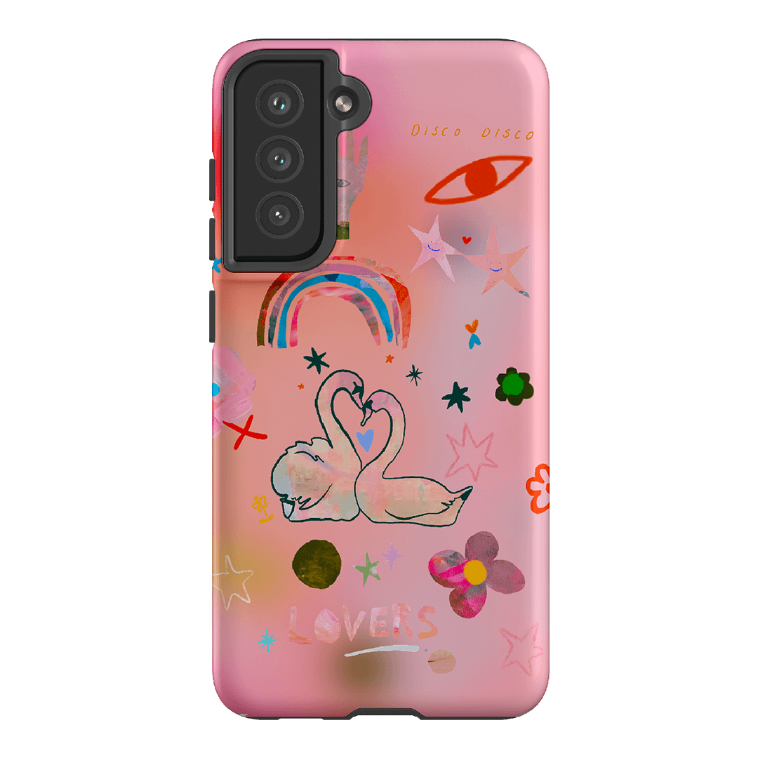 Pink Swan Printed Phone Cases Samsung Galaxy S21 FE / Armoured by Kate Eliza - The Dairy