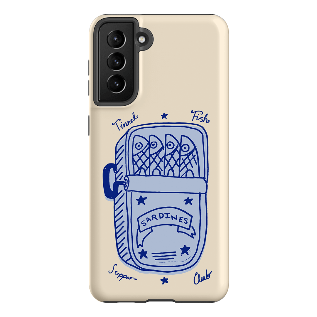 Sardine Social Blue Printed Phone Cases Samsung Galaxy S21 Plus / Armoured by The Dairy - The Dairy