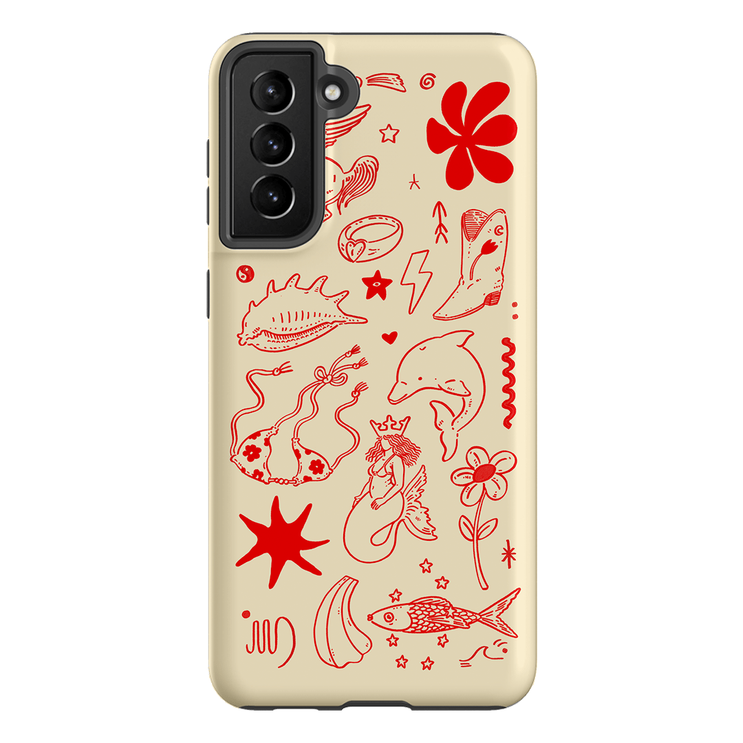 Spiced Cowboy Cream Printed Phone Cases Samsung Galaxy S21 Plus / Armoured by Easty Beasty - The Dairy