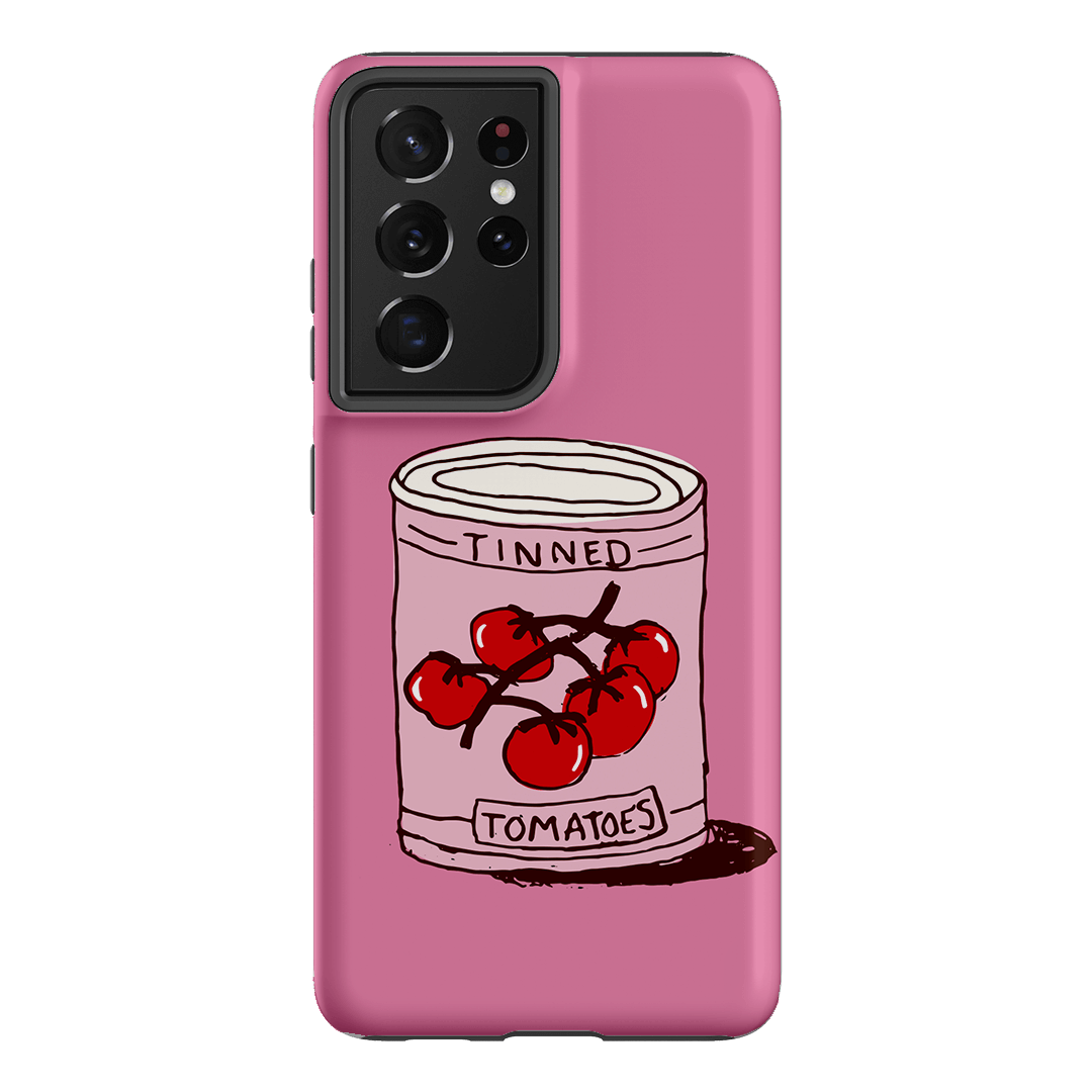 Saucy Pink Printed Phone Cases Samsung Galaxy S21 Ultra / Armoured by The Dairy - The Dairy