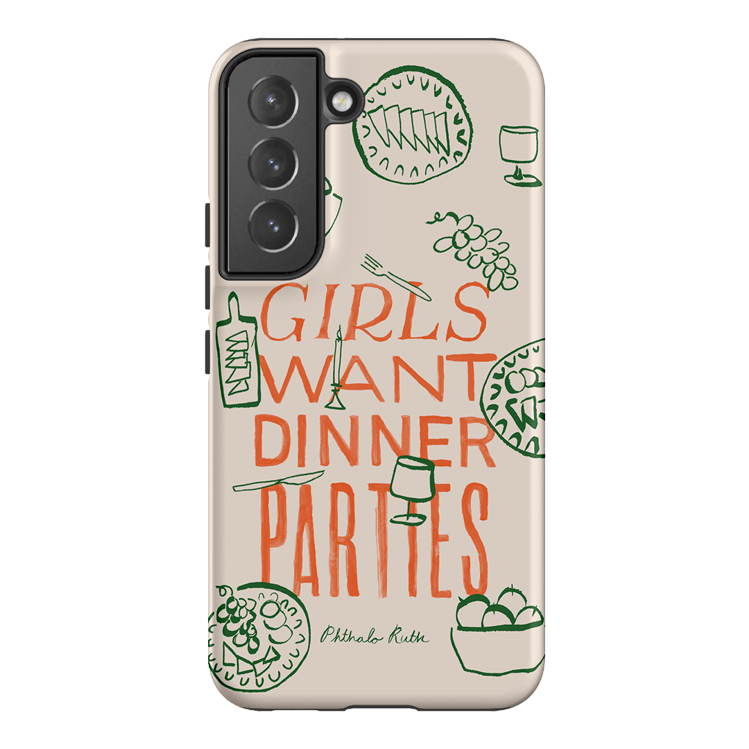 Dinner Parties Printed Phone Cases Samsung Galaxy S22 / Armoured by Phthalo Ruth - The Dairy