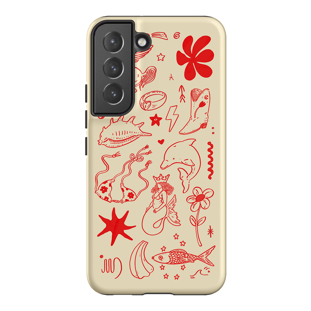 Spiced Cowboy Cream Printed Phone Cases Samsung Galaxy S22 / Armoured by Easty Beasty - The Dairy