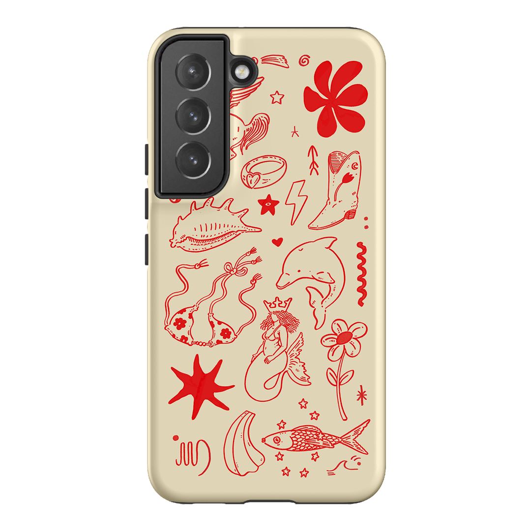 Spiced Cowboy Cream Printed Phone Cases Samsung Galaxy S22 Plus / Armoured by Easty Beasty - The Dairy