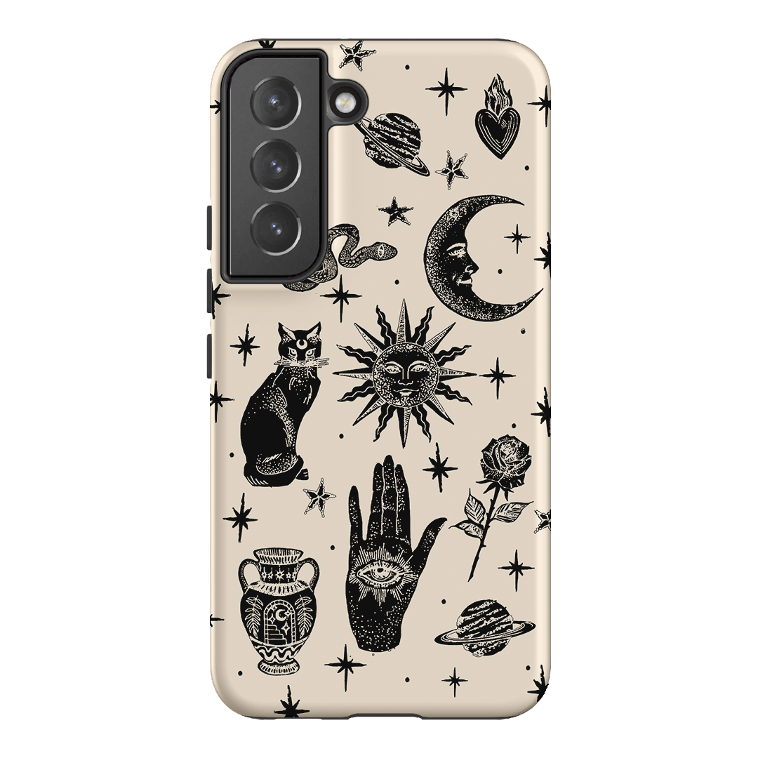 Astro Flash Beige Printed Phone Cases by Veronica Tucker - The Dairy