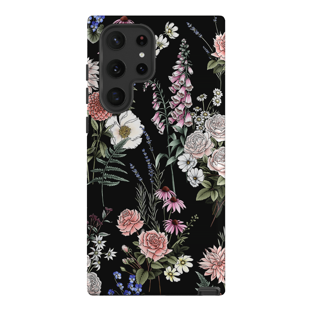 Garden Party Noir Printed Phone Cases Samsung Galaxy S22 Ultra / Armoured by Typoflora - The Dairy