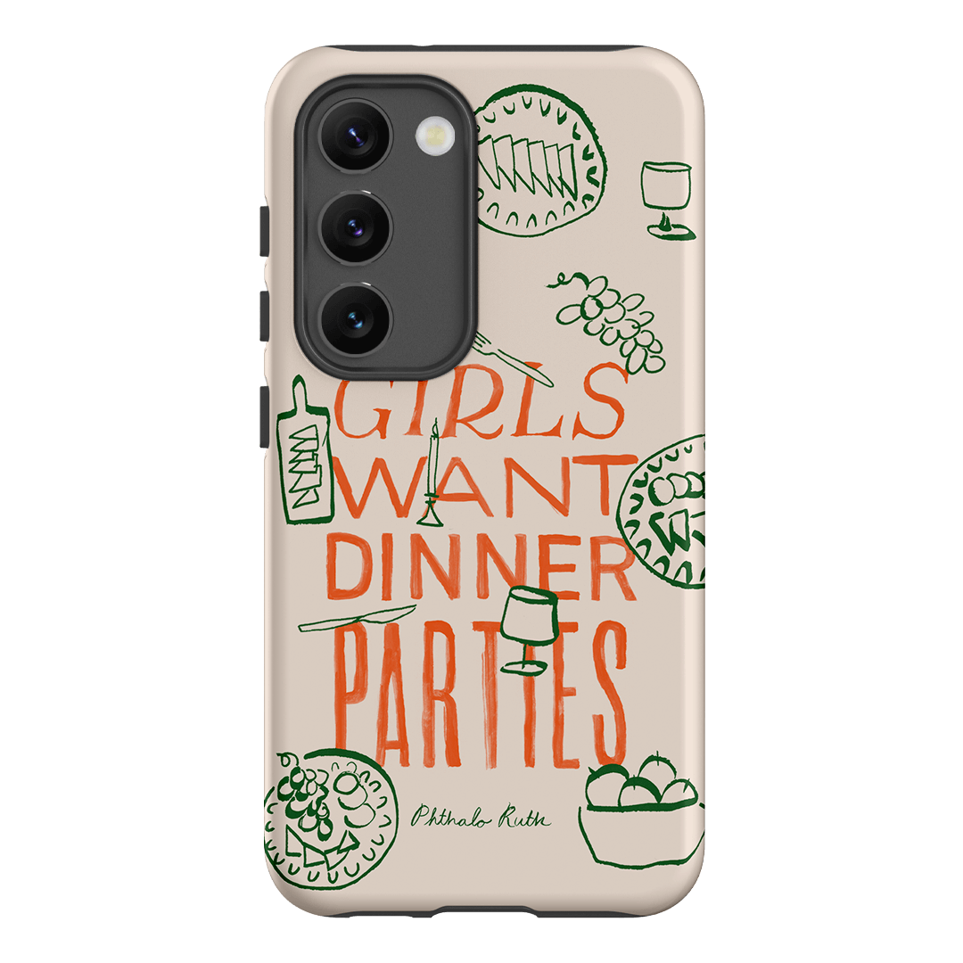 Dinner Parties Printed Phone Cases Samsung Galaxy S23 / Armoured by Phthalo Ruth - The Dairy