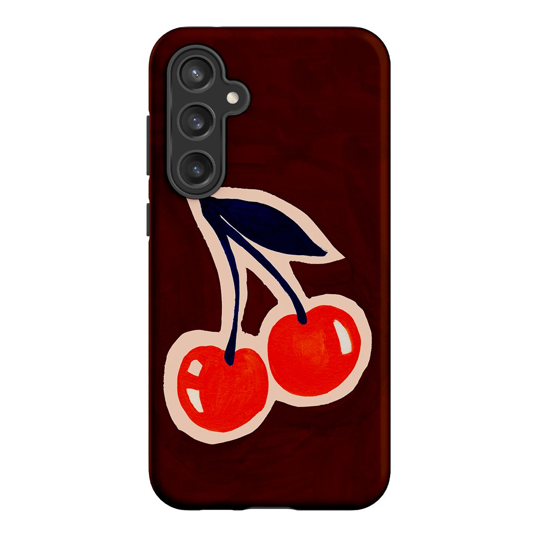 Cherries Printed Phone Cases Samsung Galaxy S23 FE / Armoured by Studio Bon - The Dairy