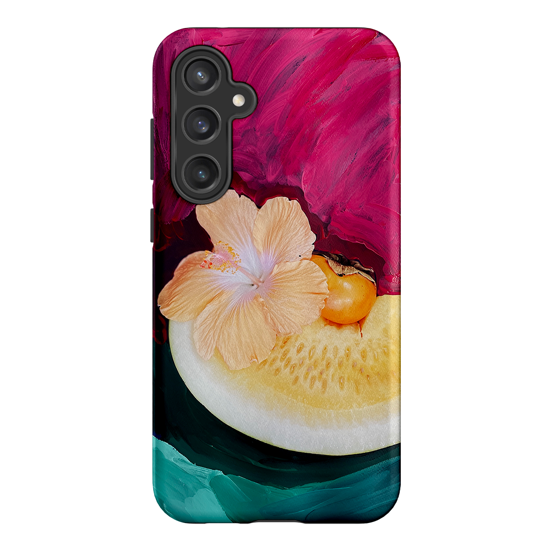 Hibiscus Melon Printed Phone Cases Samsung Galaxy S23 FE / Armoured by Nicole Nelius - The Dairy