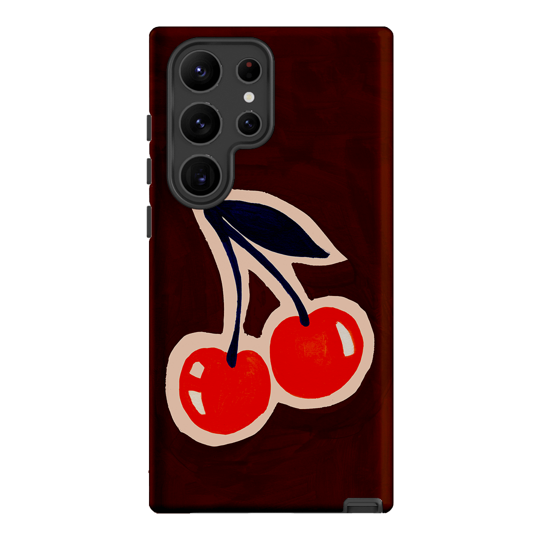 Cherries Printed Phone Cases Samsung Galaxy S23 Ultra / Armoured by Studio Bon - The Dairy