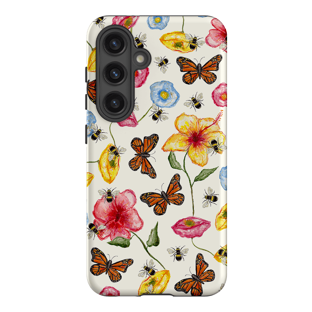 Butterflies & Bees Printed Phone Cases Samsung Galaxy S24 / Armoured by BG. Studio - The Dairy