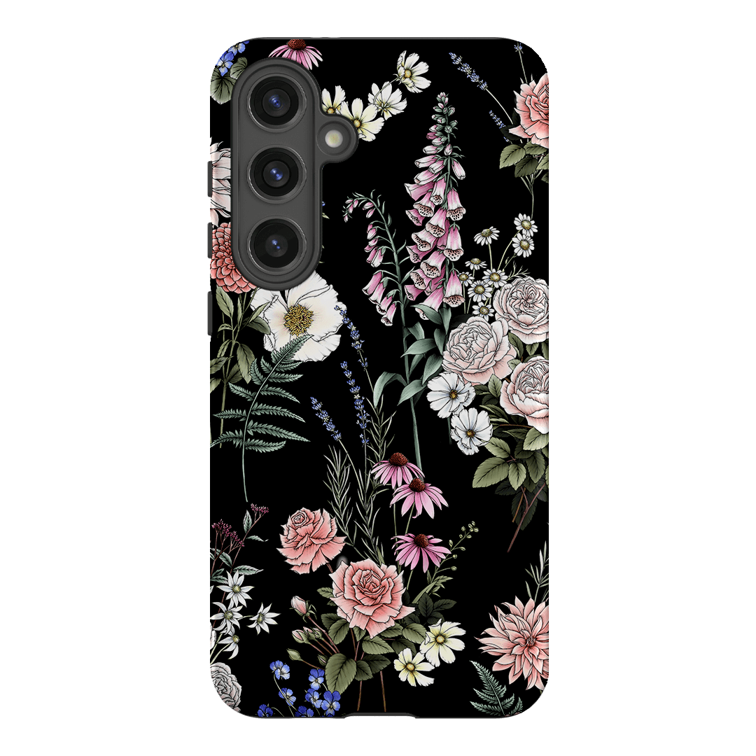 Garden Party Noir Printed Phone Cases Samsung Galaxy S24 Plus / Armoured by Typoflora - The Dairy