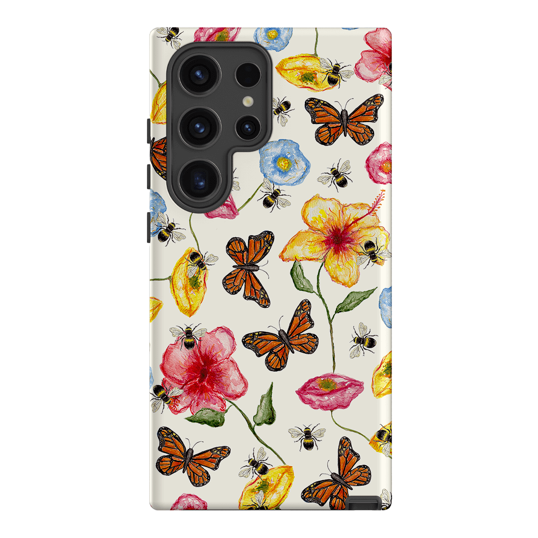 Butterflies & Bees Printed Phone Cases Samsung Galaxy S24 Ultra / Armoured by BG. Studio - The Dairy