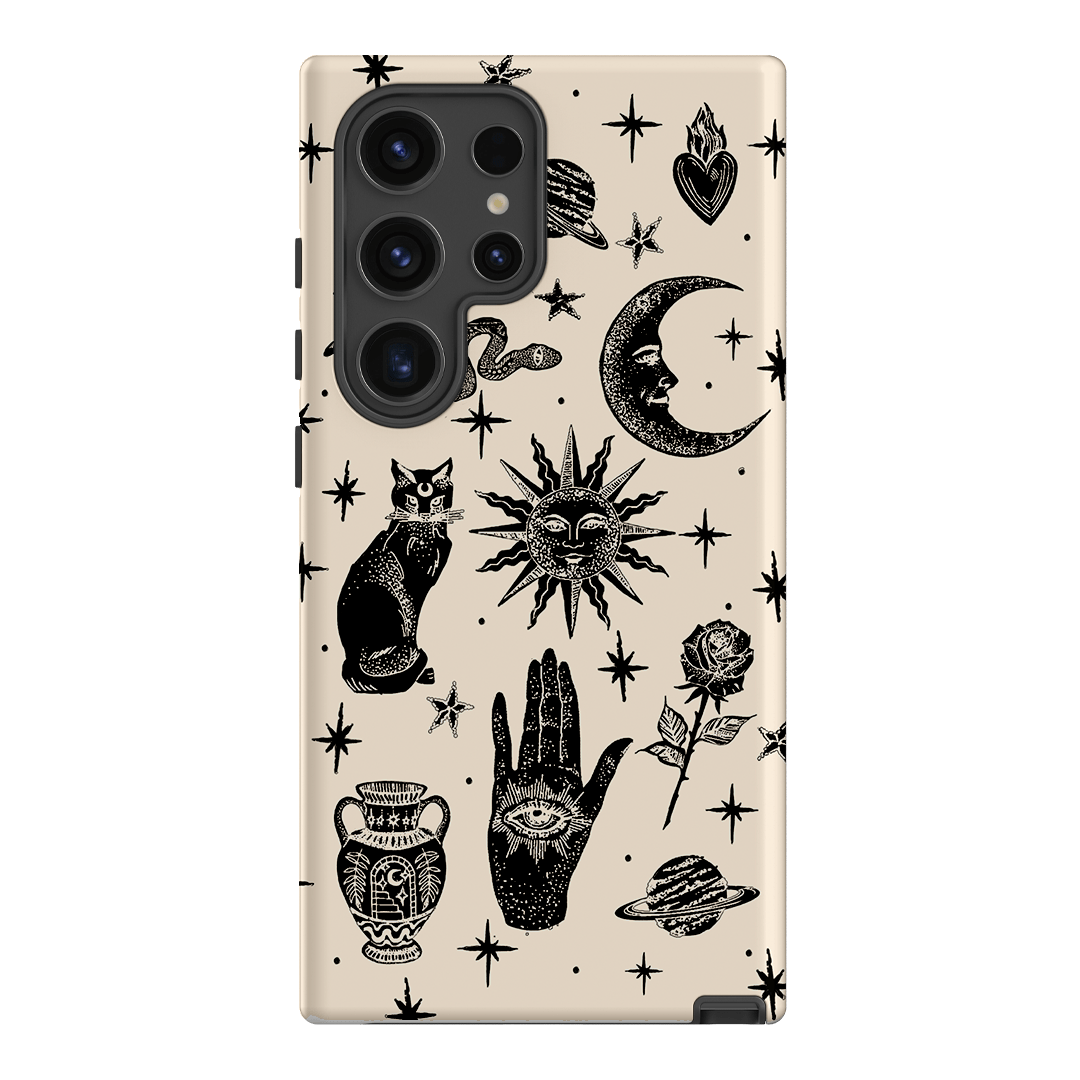 Astro Flash Beige Printed Phone Cases by Veronica Tucker - The Dairy