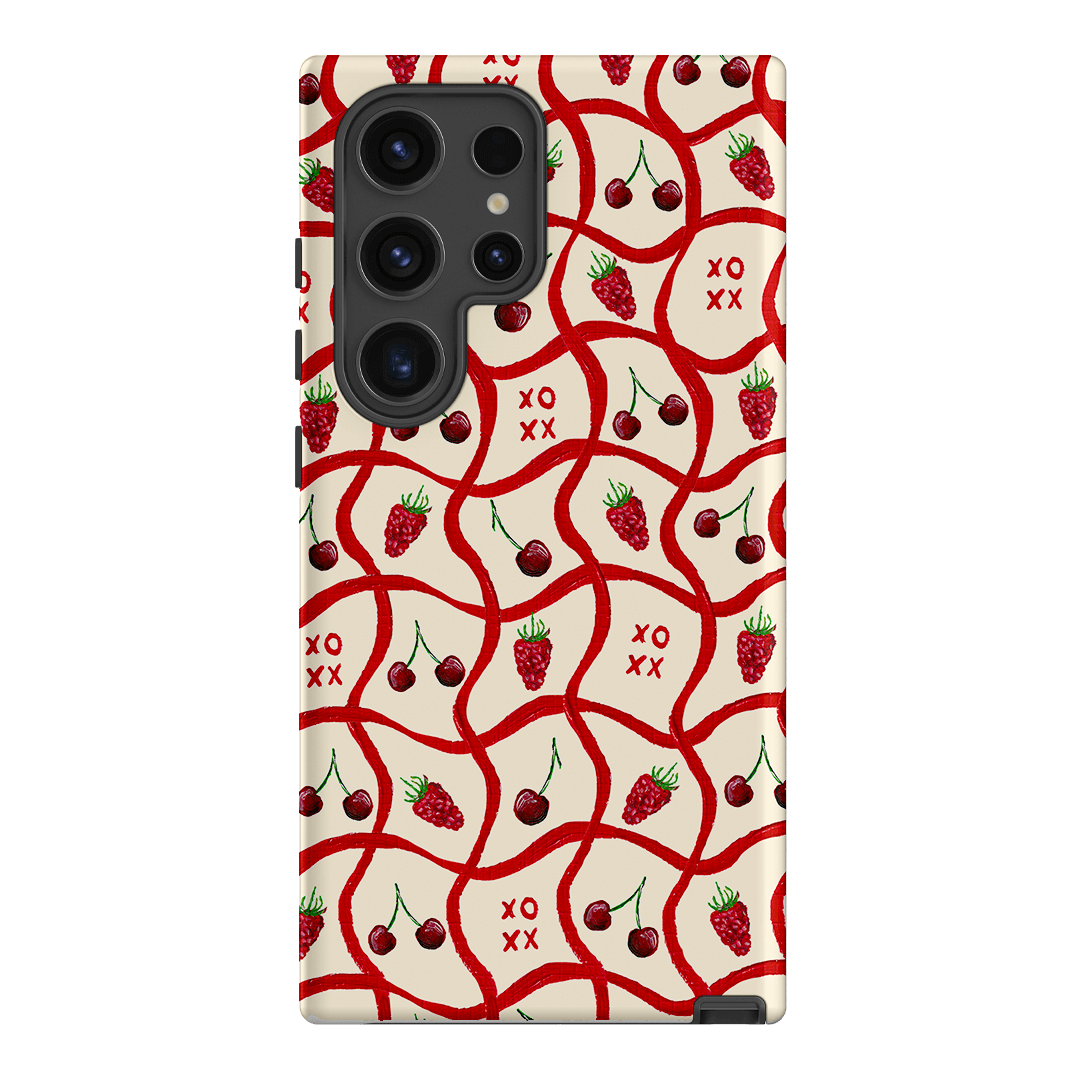 Cherries & Berries Printed Phone Cases Samsung Galaxy S24 Ultra / Armoured by BG. Studio - The Dairy