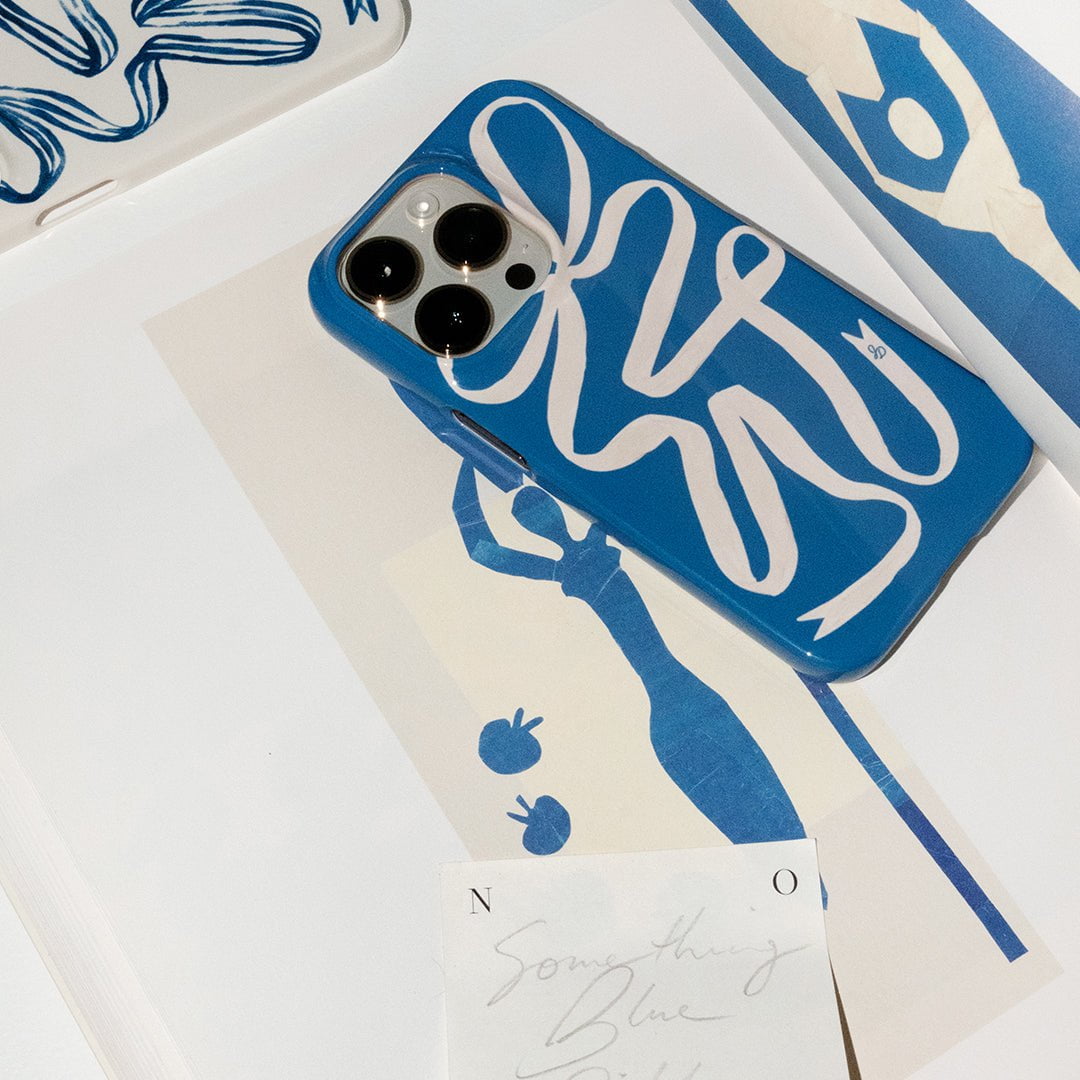 Something Blue Ribbon Printed Phone Cases by Jasmine Dowling - The Dairy