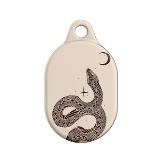 Astro Snake in Cream AirTag Case