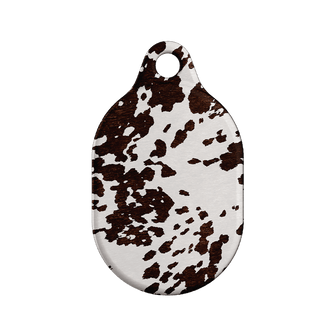 Cowhide Charm AirTag Case