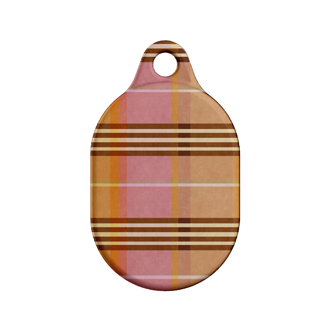 Peachy Plaid AirTag Case AirTag Case by Fenton & Fenton - The Dairy